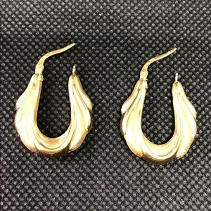 14k gold hoops earrings